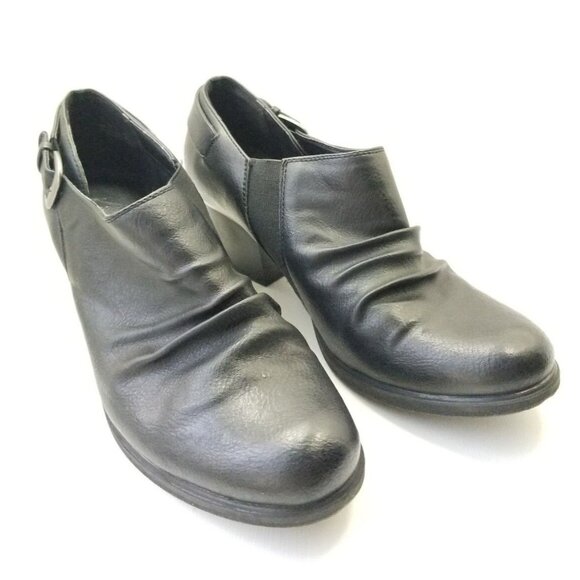 Kim Roger's Mazy Bootie Women's Size 10 Black Leather Ankle Booties - Picture 9 of 9